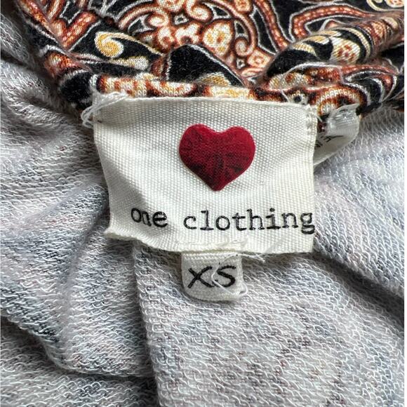 One Clothing Y2K A Line Geometric Print V Neck Back Stretch Short Dress Size XS - Picture 3 of 4